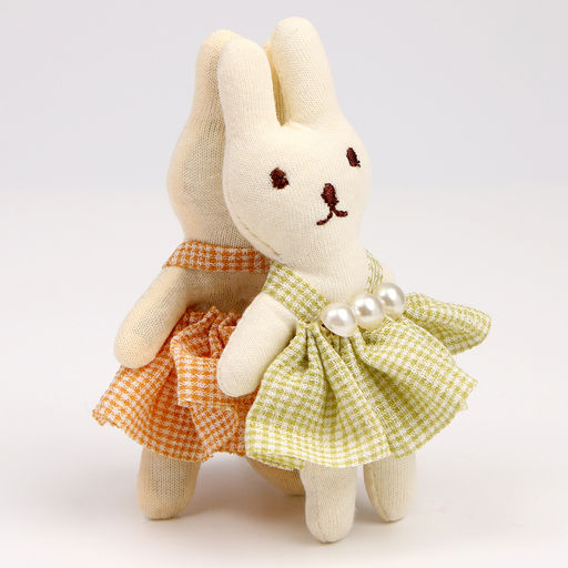 Цена за 12 шт. Мягкий магнит «Зайка», 10 см, цвет МИКС