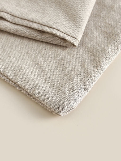 Пододеяльник 1.5-спальный SL Home Linen collection, 150220 см, бежевый, полулён - Sima-land home фото 6