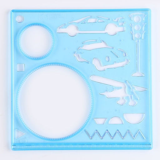 Трафарет-спирограф Транспортс раскраской - Simaland фото 4