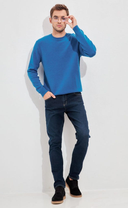 Джемпер F321-15317 b.blue - Fine joyce фото 8