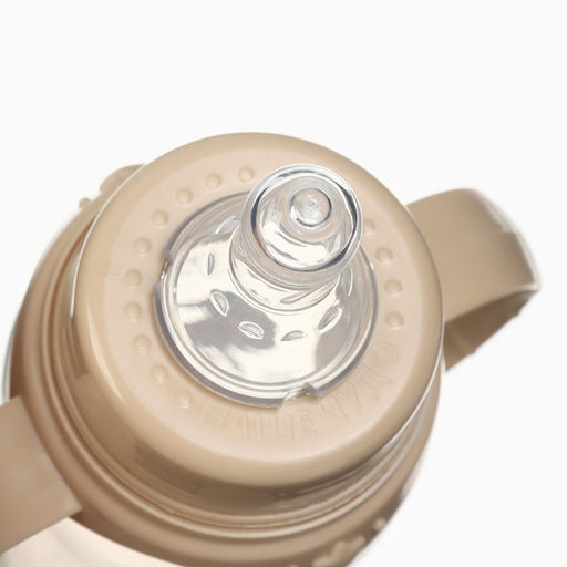 Бутылочка для кормления Крошка Я «Лесные друзья» от 0 мес., 250 мл, цилиндр, с ручками, бежевый