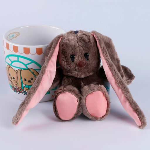 Подарочный набор «Зайка Li», игрушка в кружке, 16 см