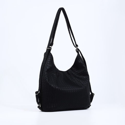 Сумка женская мешок на молнии, цвет чёрный - Simaland фото 3