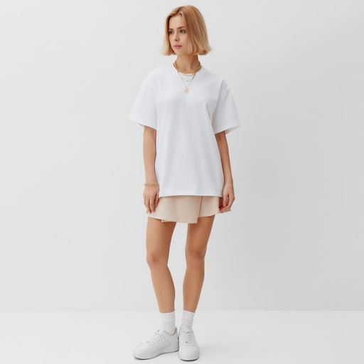 Футболка женская MINAKU, белая, размер 52-54