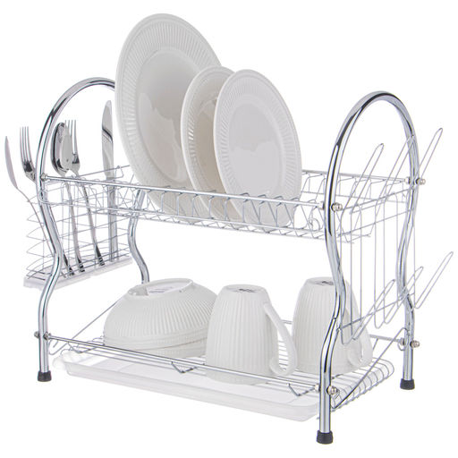 ПОДСТАВКА ПОД ПОСУДУ+ПЛАСТИКОВЫЙ ПОДДОН, 41*38*25 СМ - Agness фото 3