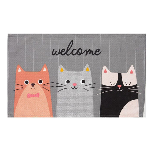 Набор кухонных полотенец Доляна Domestic cats 35х60 см - 4 шт., 100% хл  фото 2