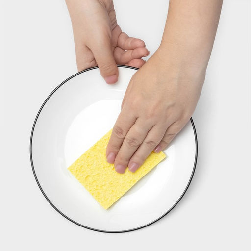 Цена за 3 шт. Губка для посуды целлюлозная Доляна, 10×1.5×7 см