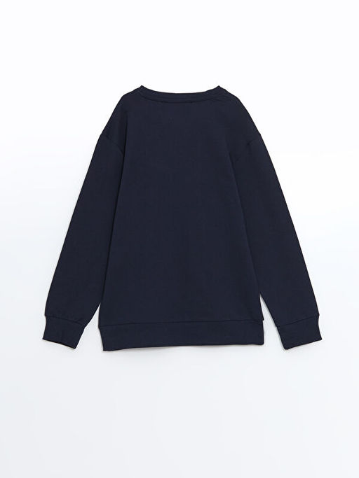 Bisiklet Yaka Bask?l? Erkek ?ocuk Sweatshirt - Waikiki фото 2