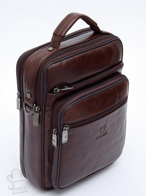 Сумка мужская кожаная 7905-4 brown Fuzhinino