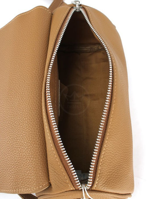 Сумка женская натуральная кожа GU 2066-7176, 1отд, плечевой ремень, тем.бежевый SALE 261177 - Adelia фото 3