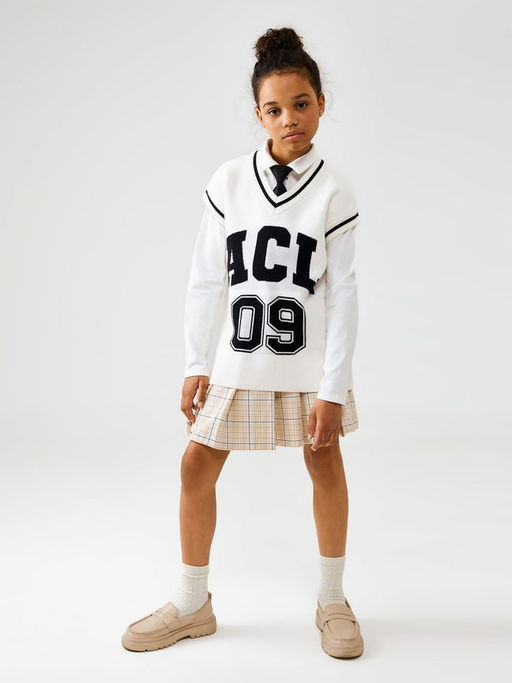 ACOOLA / Жилет детский для девочек Carlota молочный фото 2