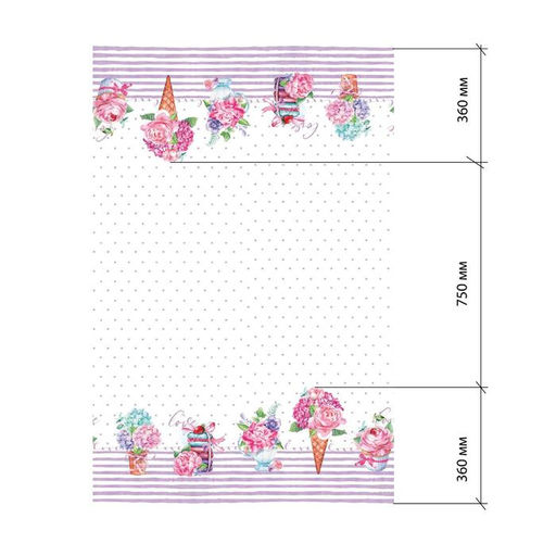 Скатерть «Этель» Сладости 220×147 см, 100% хлопок, репс 210 г/м²