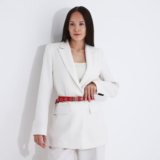 Ремень женский, ширина 2 см, пряжка металл, люверсы, цвет красный - Simaland фото 3