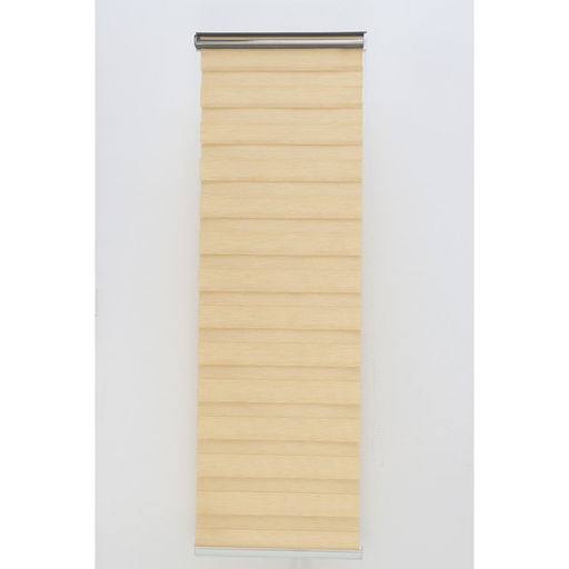 Штора рулонная «День-ночь» под лен, 120×180 см (с учётом креплений 3,5 см), цвет бежевый