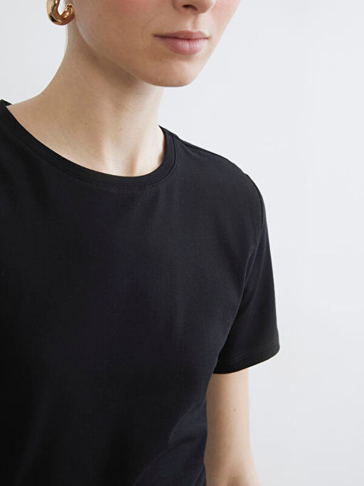 Bisiklet Yaka Kad?n Ti??rt