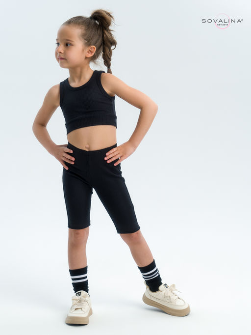 Костюм Тренд лапша черный - Sovalina фото 22