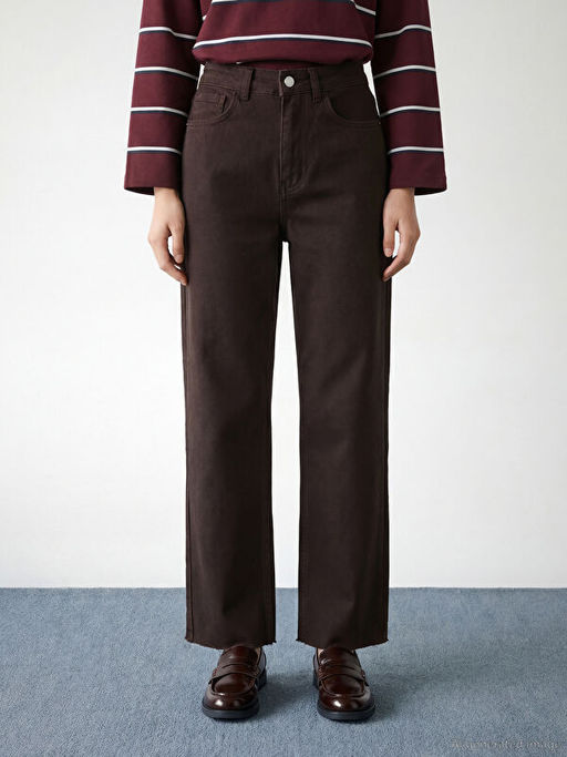 Straight Fit Kad?n Jean Pantolon