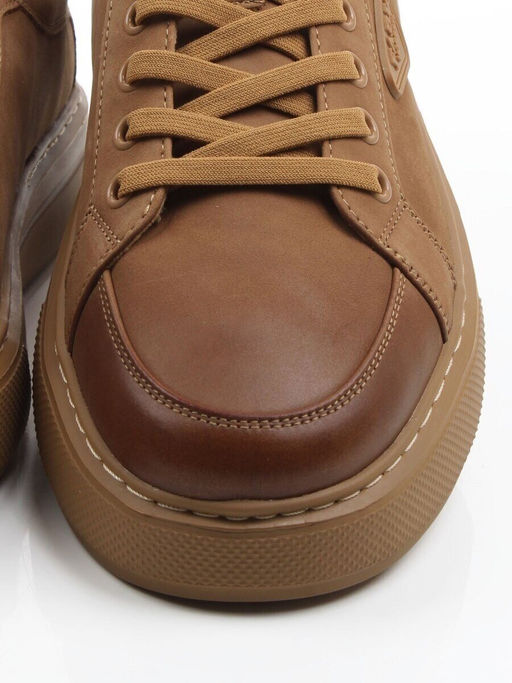 05-N52567-20 LT. BROWN Полуботинки демисезонные мужские (натуральная кожа (нубук)) - Фабричный китай фото 9