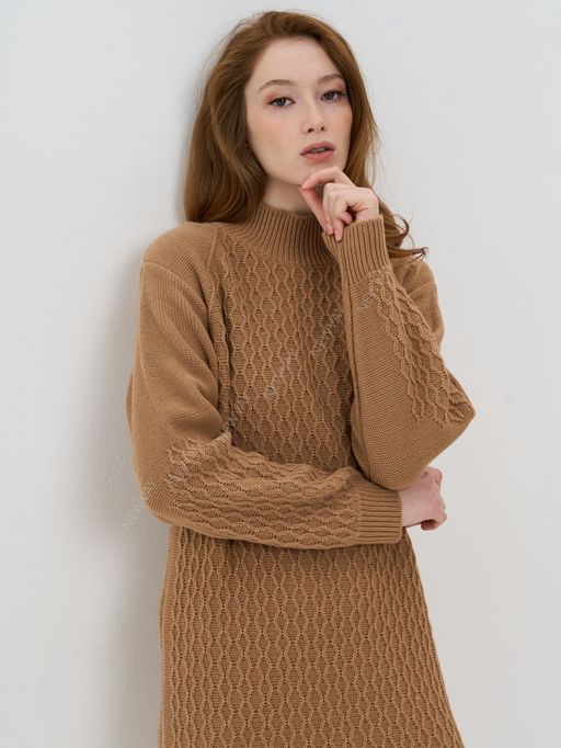 Платье женское 9232-92011. 5300616 карамельный кофе