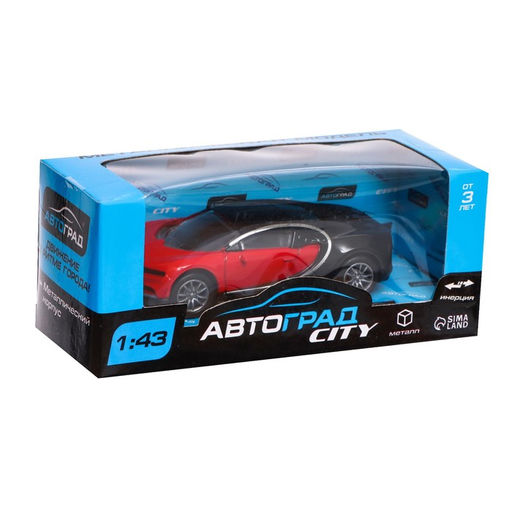 Машинка металлическая Купе, инерционная, масштаб 1:43, цвет красный - Автоград фото 4
