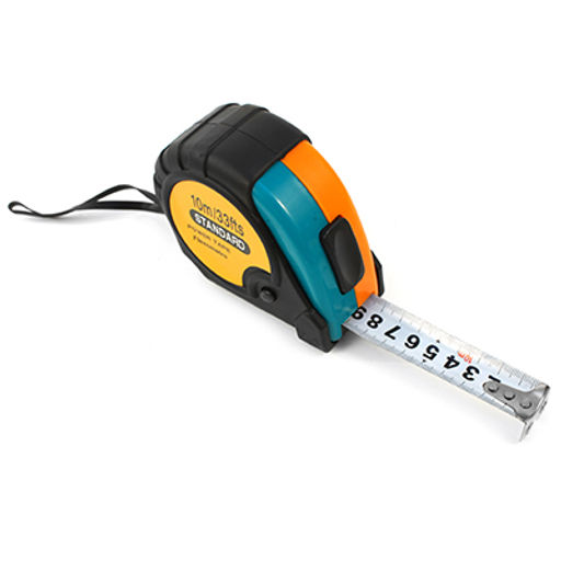 Рулетка 10м прорезиненный корпус, 3 фиксатора (Китай) - Домашняя мода фото 2