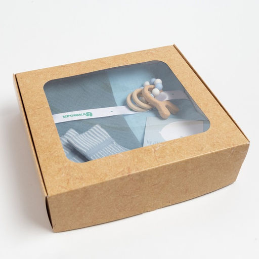 Подарочный набор Крошка Я My first gift, пелёнка 100х130 см и аксессуары  фото 10