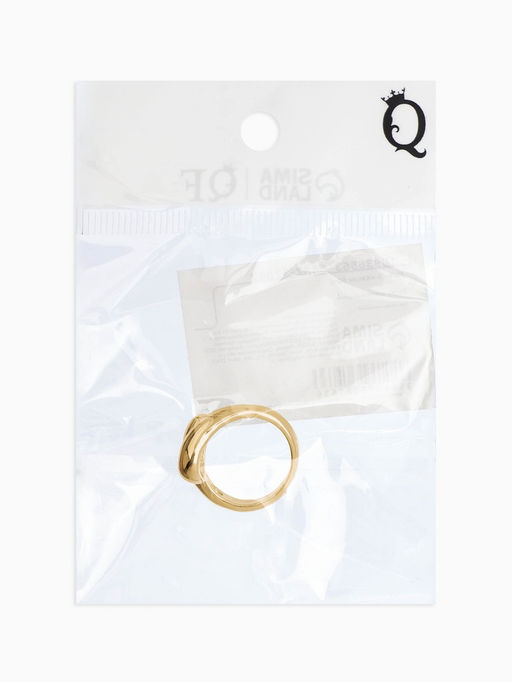 Кольцо «Капли БО», цвет золотой, безразмерное