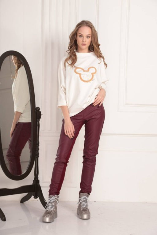 Свитшот AMORI 6192 молоко  фото 2