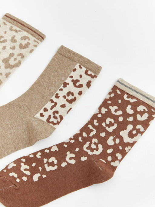 Desenli Kad?n Soket ?orap 5li