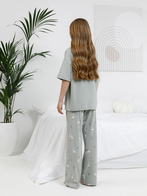 МП 1657-1/оливковый 5904 Н110 пижама для дев