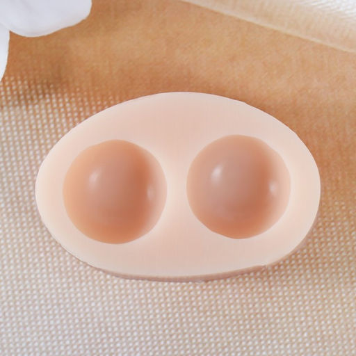 Молд силиконовый «Полусферы 2 шт.» 1.7×1.7×0.8 см