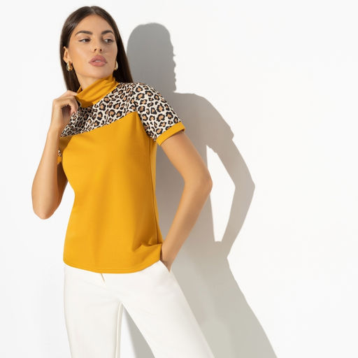 Водолазка комбинированная С тобой вдвоём (chik) - Charutti фото 2