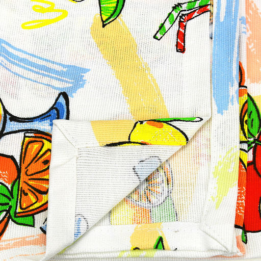 Скатерть 150х145см "Лимонад", длина стола до 110см, на 4 персоны, хлопок "Комфорт" 171г/м2, упаковка классическая, пакет ПВХ 28х41см, "Домашняя мода" (Россия)