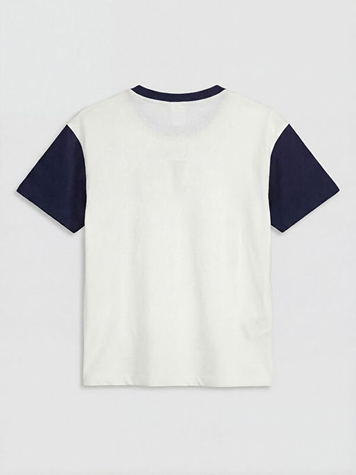 Bisiklet Yaka Bask?l? Erkek ?ocuk Ti??rt