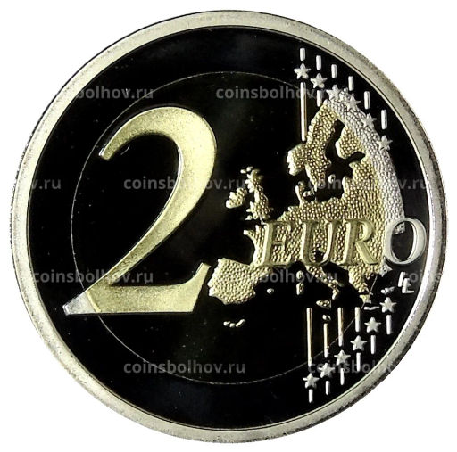 2 евро 2019 года Ватикан 25 лет завершению реставрации Сикстинской капеллы (в подарочной коробке)