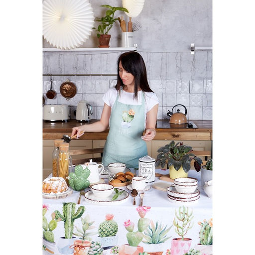 Скатерть Этель Кактусы 180х147 см, 100% хлопок, рогожка 160 гр/м2  фото 12