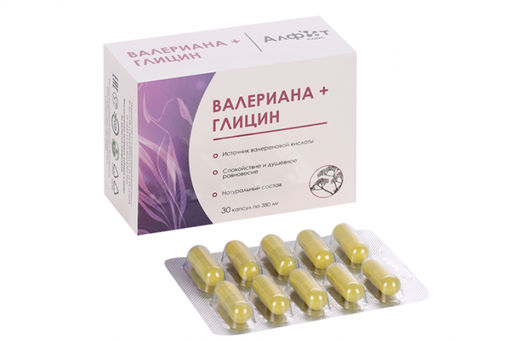Бад Валериана+Глицин, источник валереновой кислоты Алфит Плюс 1859  фото 6