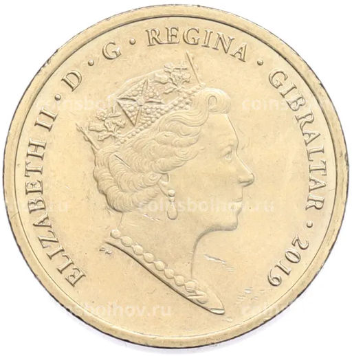 Монета 1 фунт 2019 года Гибралтар Островные игры