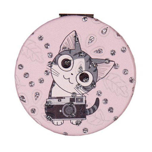 Зеркало карманное 7 см / GT358 /уп 50/300/ кожзам стразы - Галеонтрейд фото 9