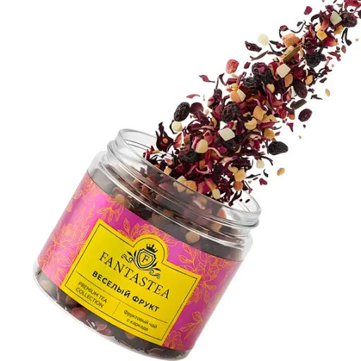 Fantastea Веселый Фрукт (упаковка 12 банок по 65гр) фото 2