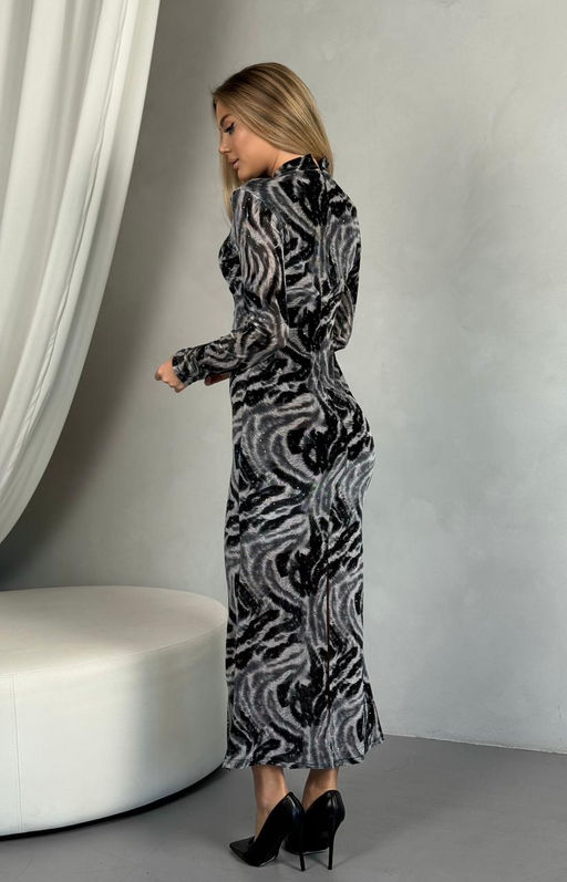 Платье #КТ8073, серый - Dommod фото 8