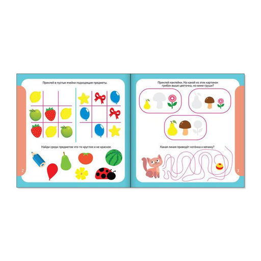 Книги с наклейками набор IQ занималки, 6 шт. по 12 стр. - Буква-ленд фото 4
