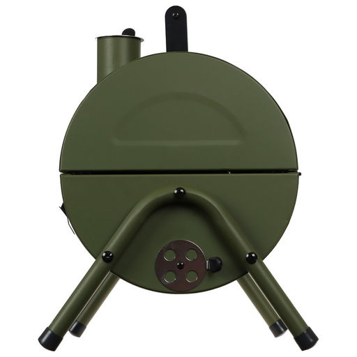 Гриль-коптильня Maclay, с температурным датчиком, цвет зелёный  фото 5