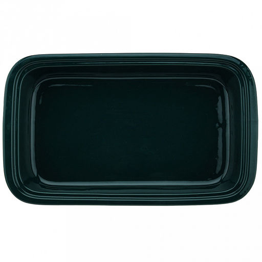 "Мармит Изумруд" Форма для запекания 1,7л, прямоугольная, 34,2х20,5см h5,8см, керамика с деколью, цвет - изумруд, стеклянная крышка с пароотводом, пластмассовая ручка-кнопка "мишка", металическая подставка с ручками, с подогревом на 2 свечи 41х20,3х1