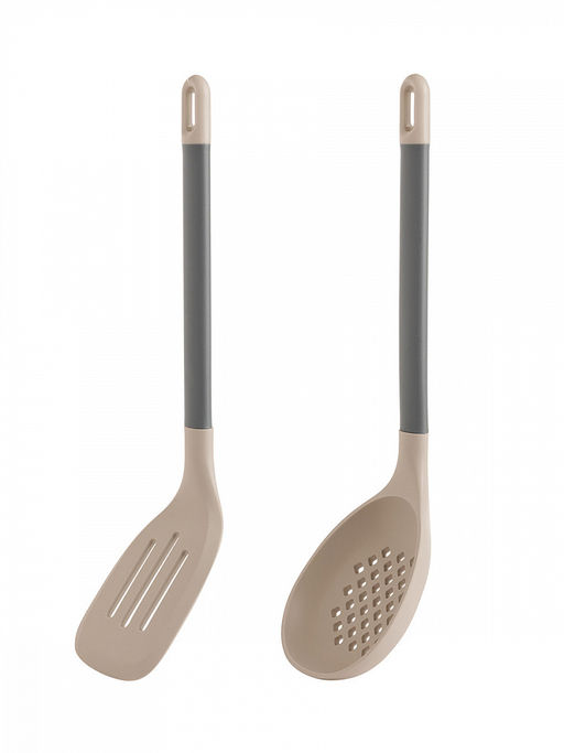 Набор кухонных принадлежностей из 2 шт. бежевый силикон, нейлон, ПП