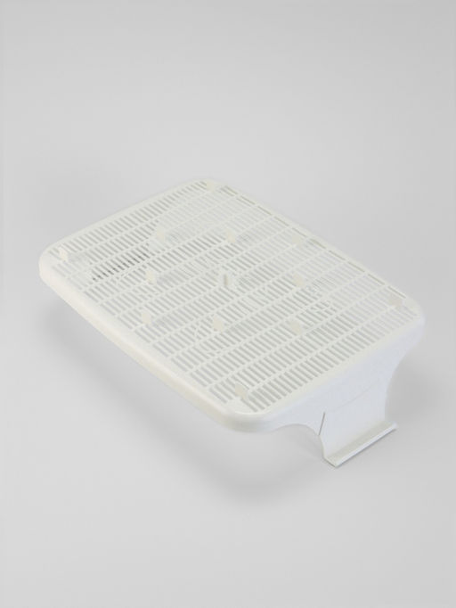 Туалет с сеткой, 44×33×11.5 см, бежевый, белый