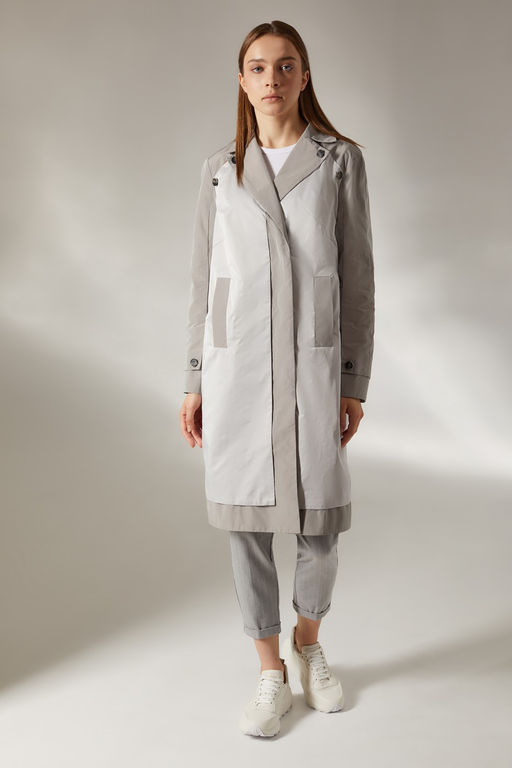 Плащ женский мод.221S, цвет жемчуг