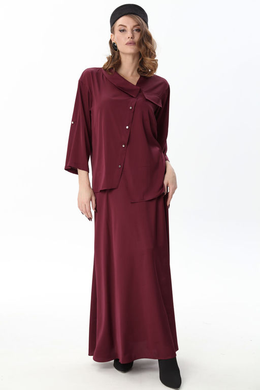 Юбка NIKVA н813-20 винный  фото 6