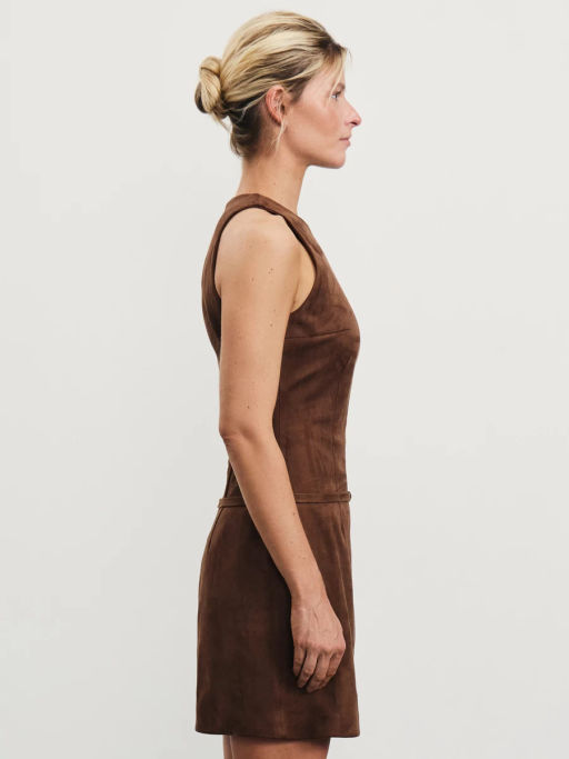 Платье мини из искусственной замши / Zarina  фото 3