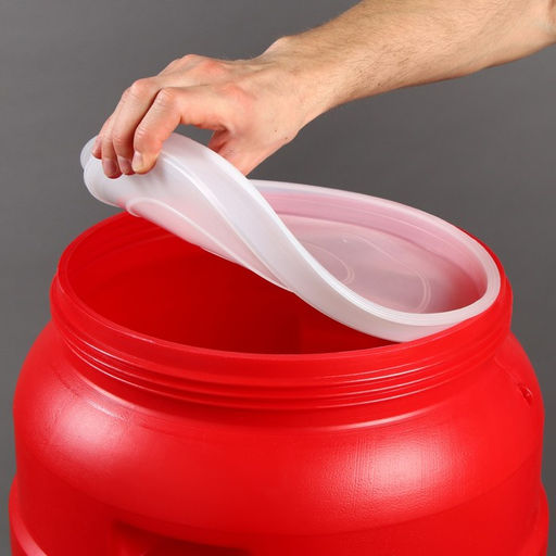 Бочка пищевая, 45 л, горловина 29 см, пластиковая, с крышкой, МИКС